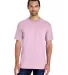 Gildan H000 Hammer Short Sleeve T-Shirt in Light pink front view
