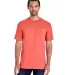 Gildan H000 Hammer Short Sleeve T-Shirt in Coral silk front view