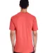 Gildan H000 Hammer Short Sleeve T-Shirt in Bright salmon back view