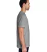 Gildan H000 Hammer Short Sleeve T-Shirt in Graphite heather side view