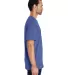 Gildan H000 Hammer Short Sleeve T-Shirt in Flo blue side view