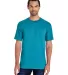 Gildan H000 Hammer Short Sleeve T-Shirt in Tropical blue front view