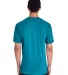 Gildan H000 Hammer Short Sleeve T-Shirt in Tropical blue back view