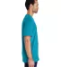 Gildan H000 Hammer Short Sleeve T-Shirt in Tropical blue side view