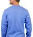 Gildan H400 Hammer Long Sleeve T-Shirt in Flo blue back view