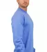 Gildan H400 Hammer Long Sleeve T-Shirt in Flo blue side view