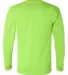 301 2955 Union-Made Long Sleeve T-Shirt Lime Green back view