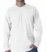 301 2955 Union-Made Long Sleeve T-Shirt White front view