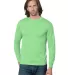 301 2955 Union-Made Long Sleeve T-Shirt Lime Green front view