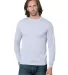 301 2955 Union-Made Long Sleeve T-Shirt Ash front view