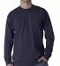 301 2955 Union-Made Long Sleeve T-Shirt Navy front view