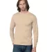 301 2955 Union-Made Long Sleeve T-Shirt Sand front view