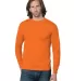 301 2955 Union-Made Long Sleeve T-Shirt Orange front view