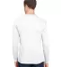 301 3055 Union-Made Long Sleeve T-Shirt with a Poc in White back view