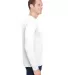 301 3055 Union-Made Long Sleeve T-Shirt with a Poc in White side view
