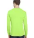 301 3055 Union-Made Long Sleeve T-Shirt with a Poc in Lime green back view