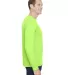 301 3055 Union-Made Long Sleeve T-Shirt with a Poc in Lime green side view