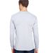 301 3055 Union-Made Long Sleeve T-Shirt with a Poc in Ash back view