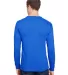 301 3055 Union-Made Long Sleeve T-Shirt with a Poc in Royal blue back view