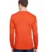 301 3055 Union-Made Long Sleeve T-Shirt with a Poc in Orange back view
