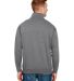301 920 USA-Made Quarter-Zip Pullover Sweatshirt in Charcoal back view