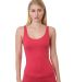 301 3410 Women's Tank Top Heather Red front view
