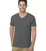 301 5025 V-Neck Charcoal front view
