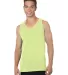 Bayside Apparel 6500 Tank Top in Lime green front view