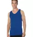 Bayside Apparel 6500 Tank Top in Royal blue front view