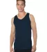 Bayside Apparel 6500 Tank Top Navy front view