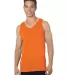 Bayside Apparel 6500 Tank Top in Orange front view