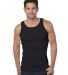 301 4573 2x1 Ribbed Tank Top in Black