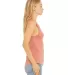 Women's Long Muscle Tank HEATHER SUNSET side view