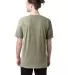 Comfort Wash GDH100 Garment Dyed Short Sleeve T-Sh in Faded fatigue back view