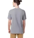 Comfort Wash GDH100 Garment Dyed Short Sleeve T-Sh in Silverstone back view