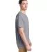 Comfort Wash GDH100 Garment Dyed Short Sleeve T-Sh in Silverstone side view