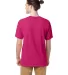 Comfort Wash GDH100 Garment Dyed Short Sleeve T-Sh in Peony pink back view