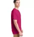 Comfort Wash GDH100 Garment Dyed Short Sleeve T-Sh in Peony pink side view