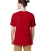 Comfort Wash GDH100 Garment Dyed Short Sleeve T-Sh in Athletic red back view