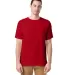 Comfort Wash GDH100 Garment Dyed Short Sleeve T-Sh in Athletic red front view