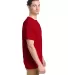 Comfort Wash GDH100 Garment Dyed Short Sleeve T-Sh in Athletic red side view