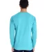 Comfort Wash GDH200 Garment Dyed Long Sleeve T-Shi in Freshwater back view