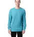 Comfort Wash GDH200 Garment Dyed Long Sleeve T-Shi in Freshwater front view