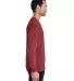 Comfort Wash GDH200 Garment Dyed Long Sleeve T-Shi in Cayenne side view