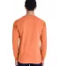 Comfort Wash GDH200 Garment Dyed Long Sleeve T-Shi in Horizon orange back view
