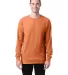 Comfort Wash GDH200 Garment Dyed Long Sleeve T-Shi in Horizon orange front view