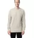 Comfort Wash GDH200 Garment Dyed Long Sleeve T-Shi in Parchment front view
