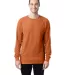 Comfort Wash GDH200 Garment Dyed Long Sleeve T-Shi in Texas orange front view