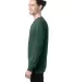 Comfort Wash GDH200 Garment Dyed Long Sleeve T-Shi in Field green side view