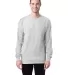 Comfort Wash GDH200 Garment Dyed Long Sleeve T-Shi in White front view